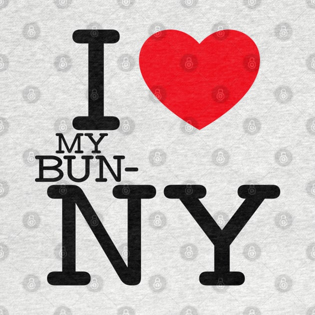 I Love My Bunny and New York by Purrdemonium